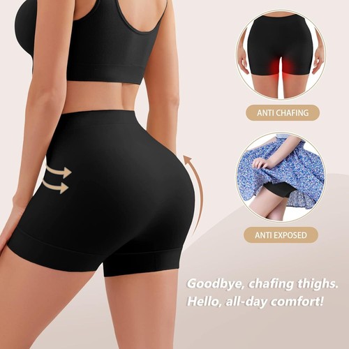 Women's Slip Shorts Anti Chafing Underwear Stretch Boyshorts Panties Body Shaper - Picture 4 of 21