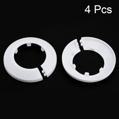 PATIKIL Water Pipe Cover Decoration Fit 1.26"/32mm, 3Pcs Flange Water Pipe PP Plastic Escutcheon Plate Collar Drain Line Cover Radiator For Wall Pipe
