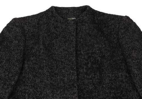 Jean Paul GAULTIER FEMME Cutting Tweed Collarless Coat Size 40(K-147745) - Bild 3 von 12