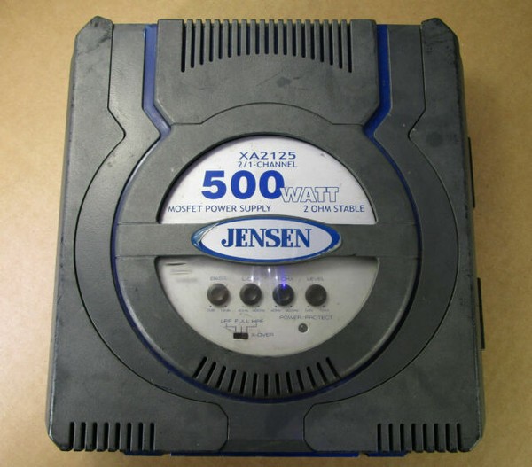 Jensen Xa2125 Amplifier 500 Watt Car 2/1 Channel for sale online eBay