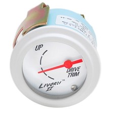 Livorsi Boat Trim Gauge | BRP OMC Evinrude 2 Inch White