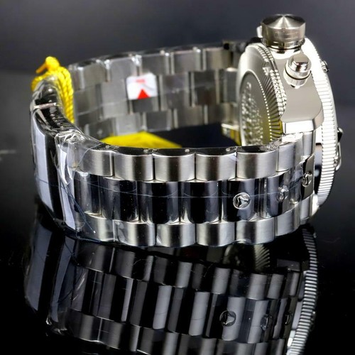 Invicta Russian Diver Nautilus Cage Swiss Mvt Steel Silver 52mm Chrono Watch New - 第 2/12 張圖片
