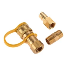 3/8 Inch Natural Gas Quick Connect Fittings Lp Gas Propane Hose Quick Disconnect