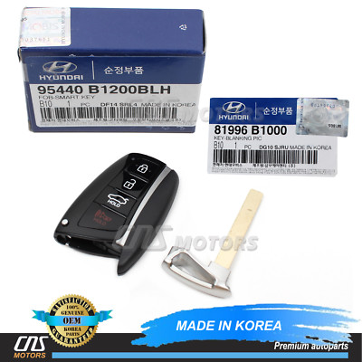  GENUINE  FOB Remote Control Smart Key Blank for 15-18 Genesis G80 95440B1200BLH