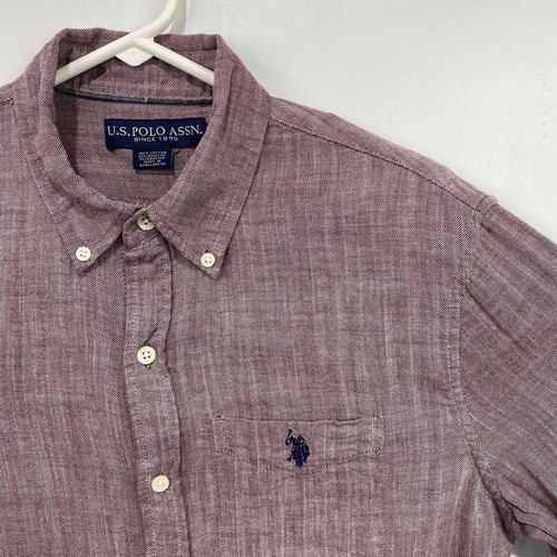US Polo Assn Mens Small Red burgundy 
