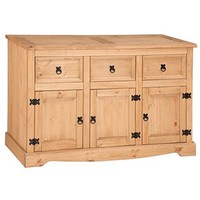Antique Style Sideboard Cabinet Solid Pine Wood 3 Drawers Furniture Buffets Home Antique Style Sideboard Cabinet Solid Pine Wood 3 Drawers Furniture Buffets Home