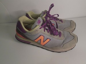 New balance 515 para mujer Talla 9.5 Zapatos Atléticos Gris/Rosa/Púrpura/Amarillo  | eBay