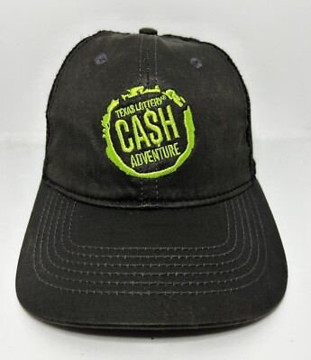 Texas Lottery Cash Adventure Cap Hat Adjustable Trucker Mesh Poly Cotton