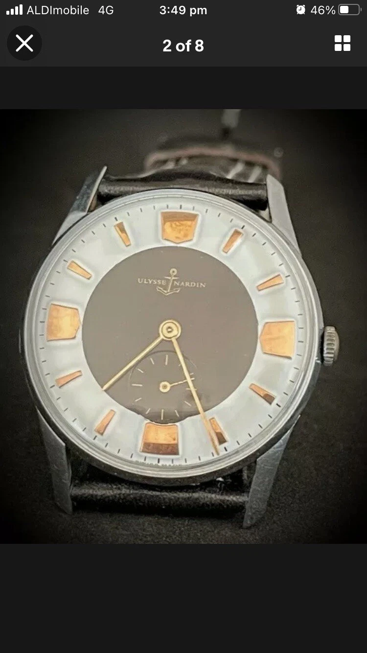 Girard Perregaux — Vintage Ulysses Nardain swiss mechanical handwind watch