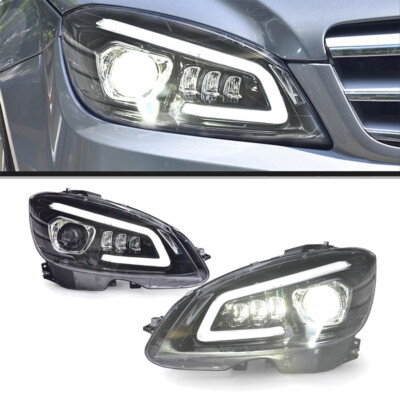 Paar LED-Scheinwerfer Scheinwerfer Montage vorne Lampen für Benz C-Klasse W204