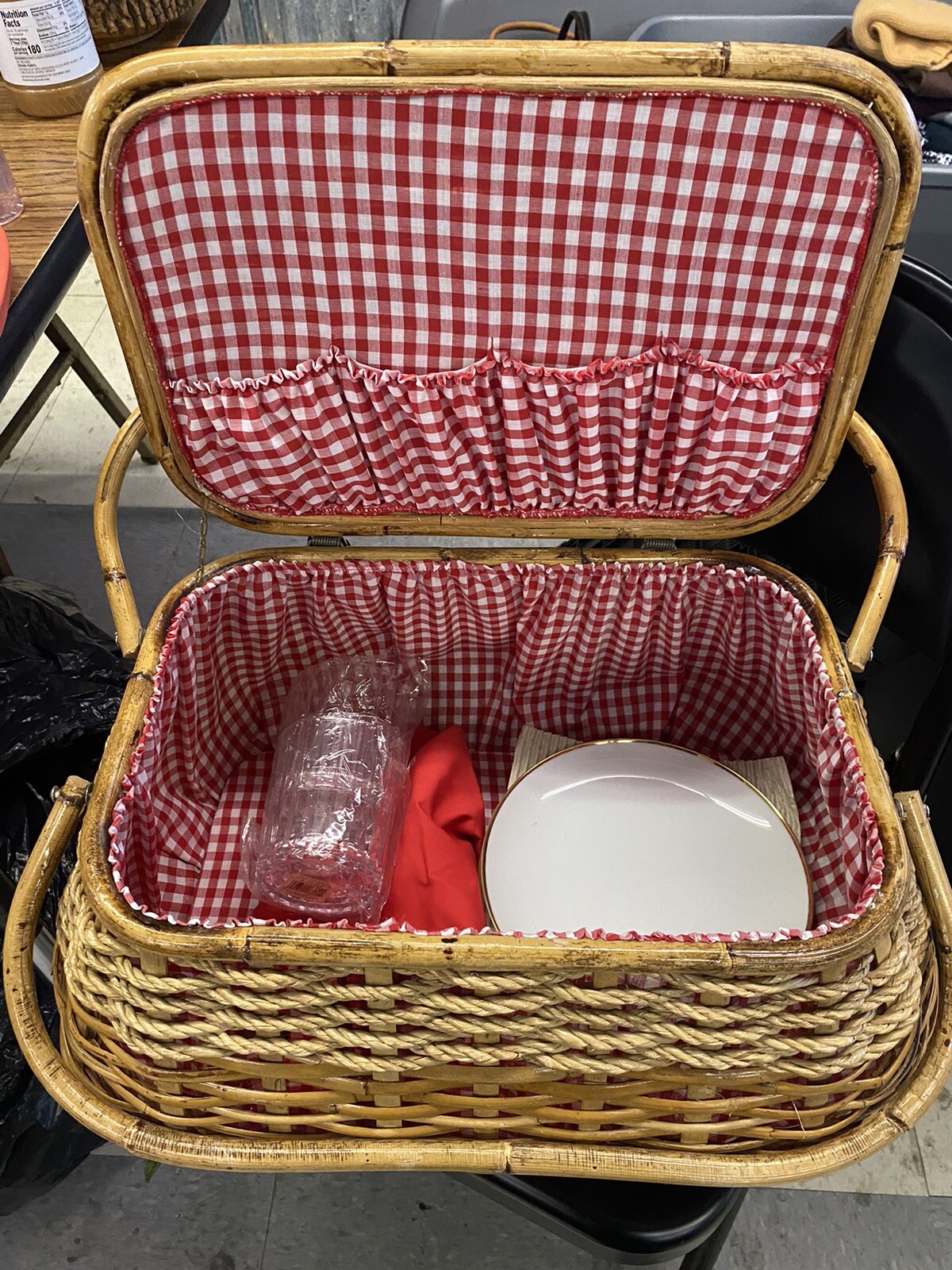 ebay vintage picnic basket