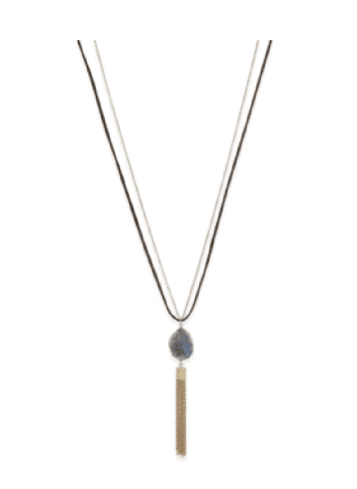 Колье с длинным золотистым камнем и кисточкой Inc International Concepts 3290₽