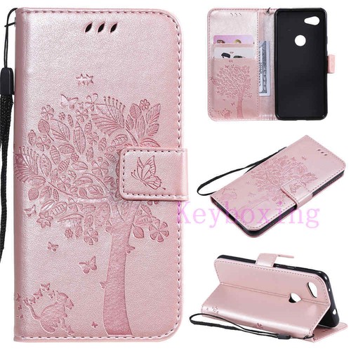 For Google Pixel 4A 4 5 3A 2 XL Wallet Card Holder Flip Leather Phone Case Cover - Picture 29 of 40