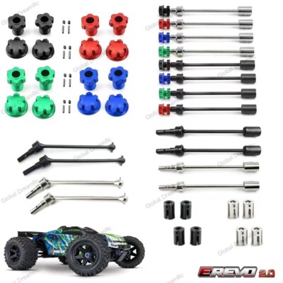 CVD Axles & Drive Cup& Hubs Hex Adaptar for 1/10 TRAXXAS E-REVO 2.0 VXL 86086-4