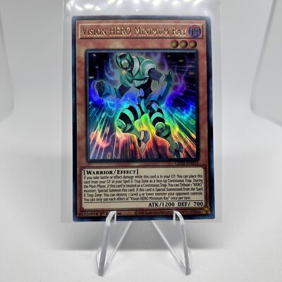 Carta Yu-Gi-Oh! Vision HERO Minimum Ray - Ultra Rara 1ª Edición, De Battles Of Legend: Hero's Revenge