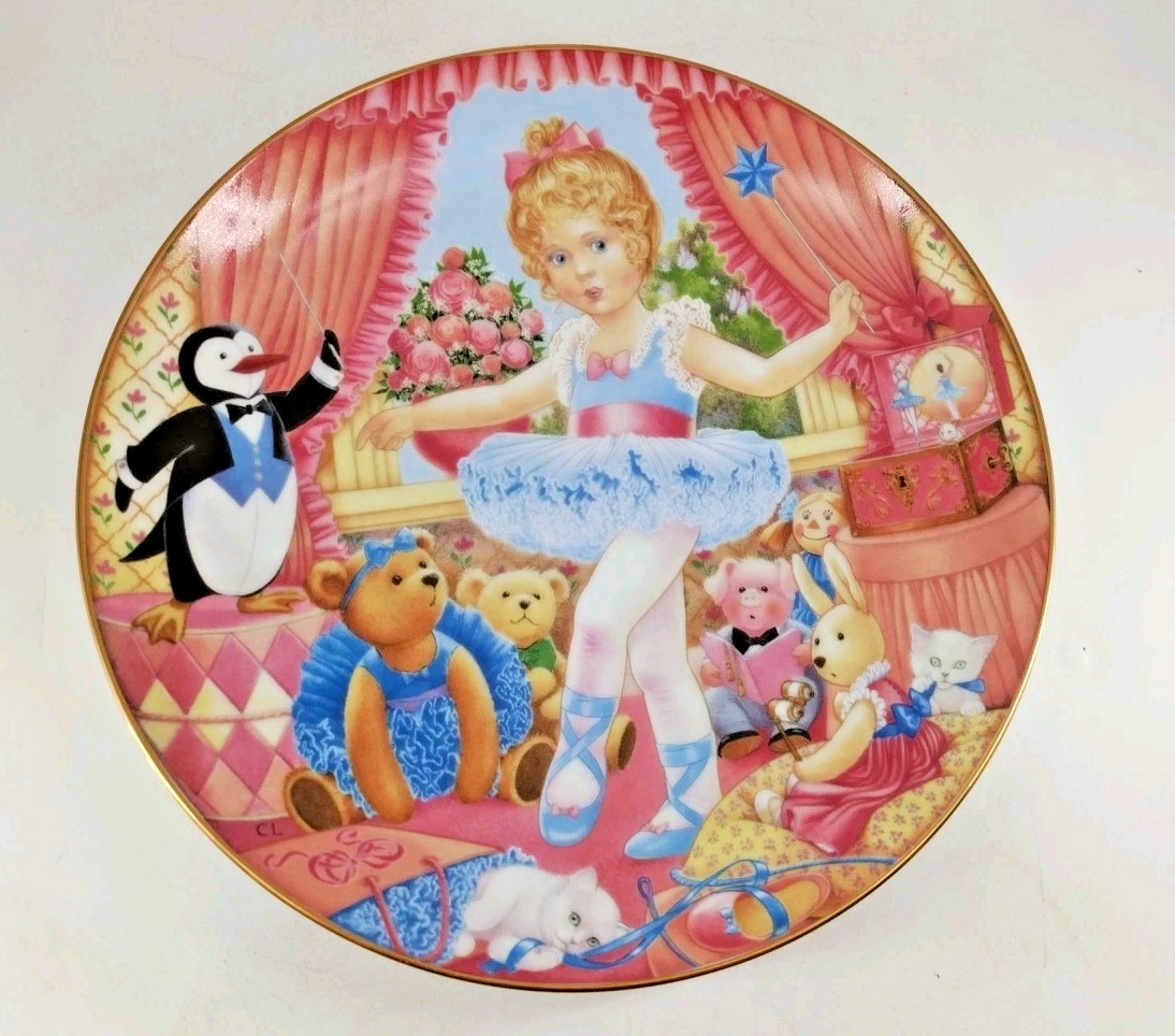 92 Franklin Mint Porcelain Carol Lawson Collectors Plate Dance