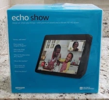 Amazon ECHO SHOW (2nd GEN) Smart Display with Alexa Assistant Charcoal Black NEW