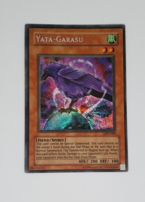 YuGiOh! Yata-Garasu LOD-000 Unlimited Secret Rare Holo Yata-Lock! VINTAGE! Used | eBay YuGiOh! Yata-Garasu LOD-000 Unlimited Secret Rare Holo Yata-Lock! VINTAGE! Used | eBay