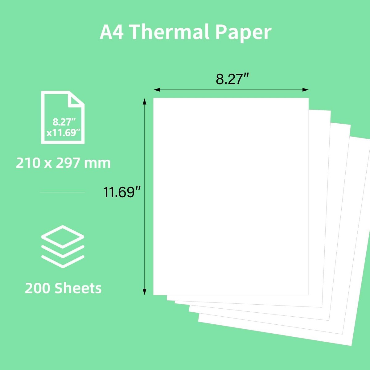A4 Thermal Paper 8.27