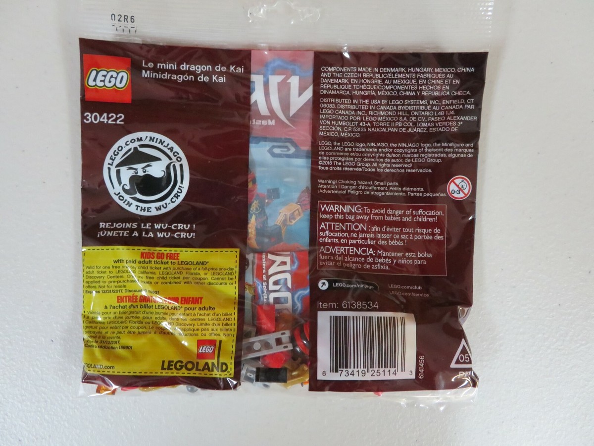 A*s  Lego 30422 Ninjago Kai's Mini Dragon Minifigure Building Set