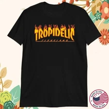 Tropidelic Cleveland Thrasher Flames T-shirts Short Sleeve