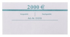 100 EURO Banderolen für 20 Banknoten EUR Geldscheinbanderolen NEU Geldbündel Set