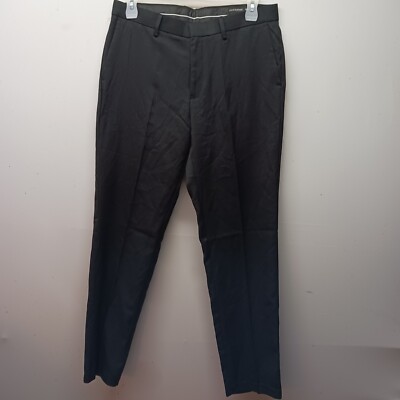 Louis Raphael Slim Fit Pleated Black Dress Pants Mens Size 34x32 | eBay