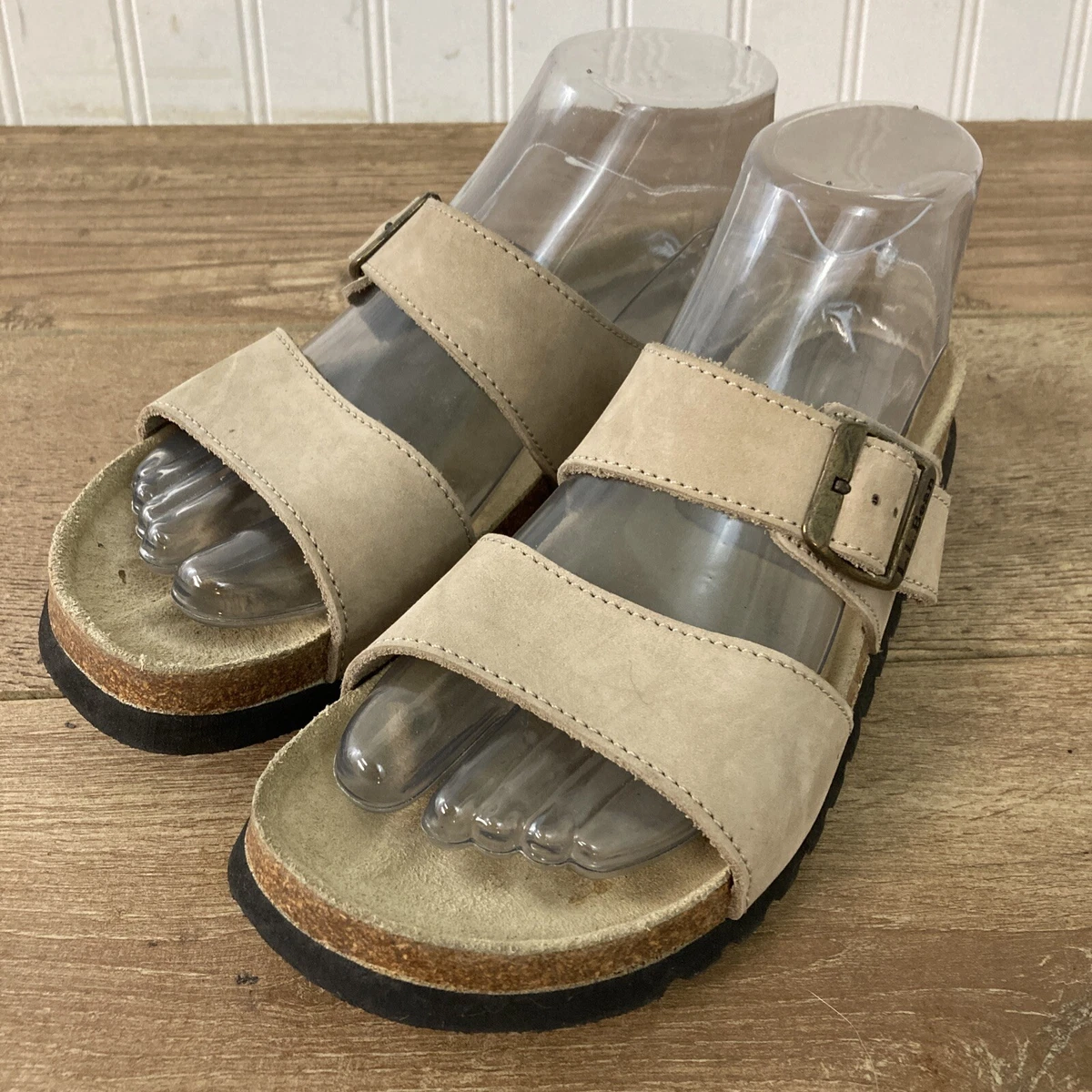 Tan two shop strap sandals