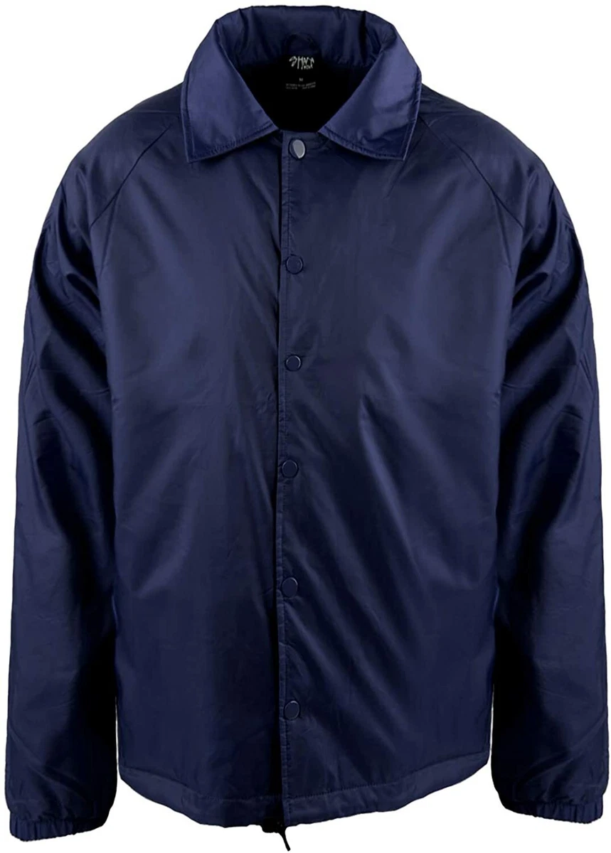 Shaka Wear Men’s Coach Jacket – Classic Windbreaker Nylon Water Resistance Relax