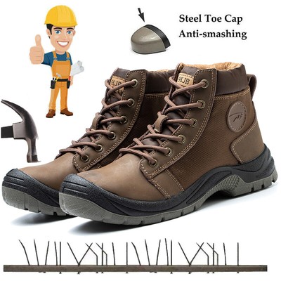 Anti-Drop Mens Safety Work Boots Indestructible Steel Toe  display picture 3