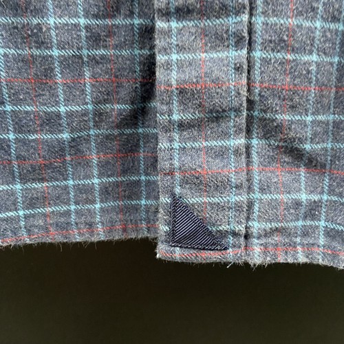 UNTUCKit Treleaven Regular Fit Blue Plaid 100% Cotton Flannel Size 3XL - Picture 5 of 7