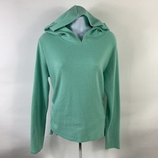 No Boundaries Hooded Sweater Youth XL (15-17) Green Long Sleeve Lightweight Knit