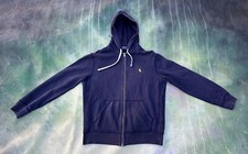 Vintage Polo By Ralph Lauren Men's Blue Full Zip Hoodie Size M.