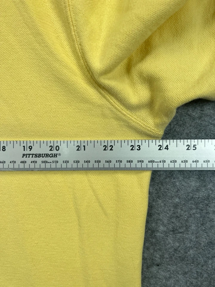 Camisa Polo Saddlebred Perfect Para Hombre Grande Amarilla Golf Informal Trabajo Manga Corta Foto 2 de 4