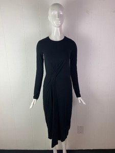 long sleeve jersey midi dress