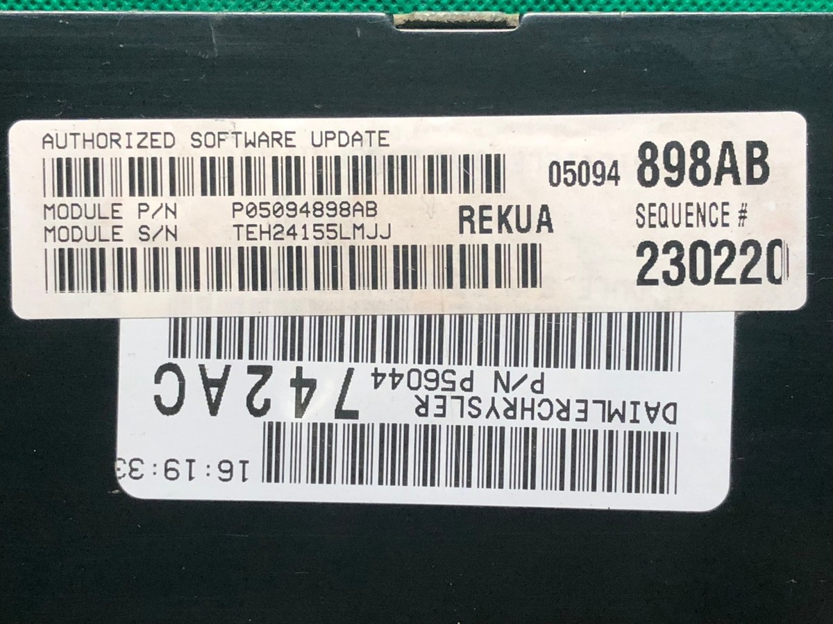 Pページ　04j PROGRAMMED PLUG & PLAY 06 JEEP GRAND CHEROKEE 3.7 ECM ECU MODULE