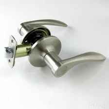 BuilderLock Satin Nickel Right-Hand Passage Door Lever Hall Closet, Satin Nickel