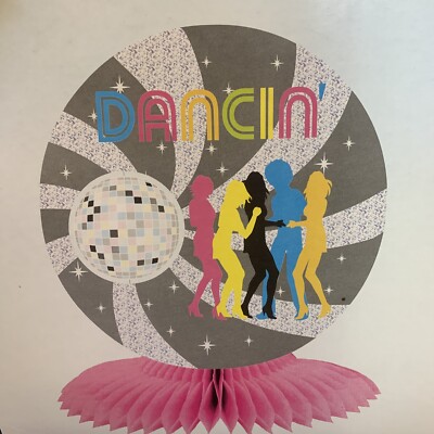Disco Dancin  Centerpiece 10  Paper 1970 s Party Tableware Decorations Supplies