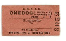 Railway Ticket Irish CDRJC One Dog stranorlar - To Blank.