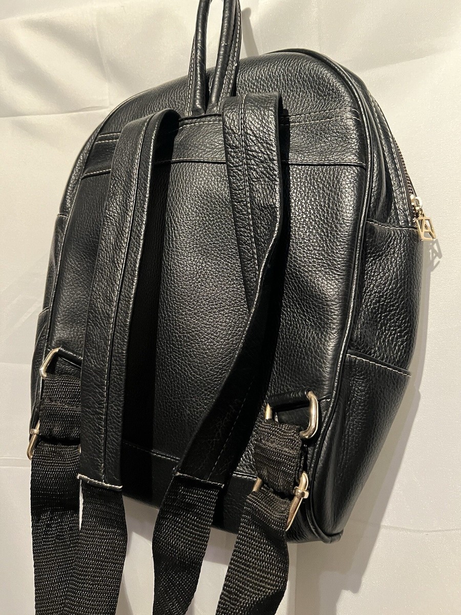 Angelozano Chiapas Backpack Leather Floral Black Cowhide  display picture 3
