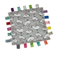 Mary Meyer Taggies Original Security Lovey Blanket Bunny Print