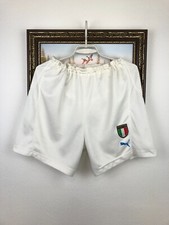 Vintage Puma Italy Football Shorts National Team Soccer White Mens Rare Size L