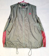 VTG Starter Men L Windbreaker Vest Full Zip Jacket Green Vintage 1990s Hong Kong