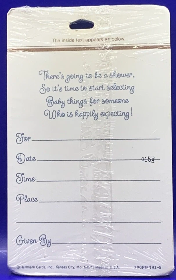 1970's Baby Shower Invitations Ducks Tulips Yellow Orange Hallmark 3 PKGS VTG - Image 3 of 3