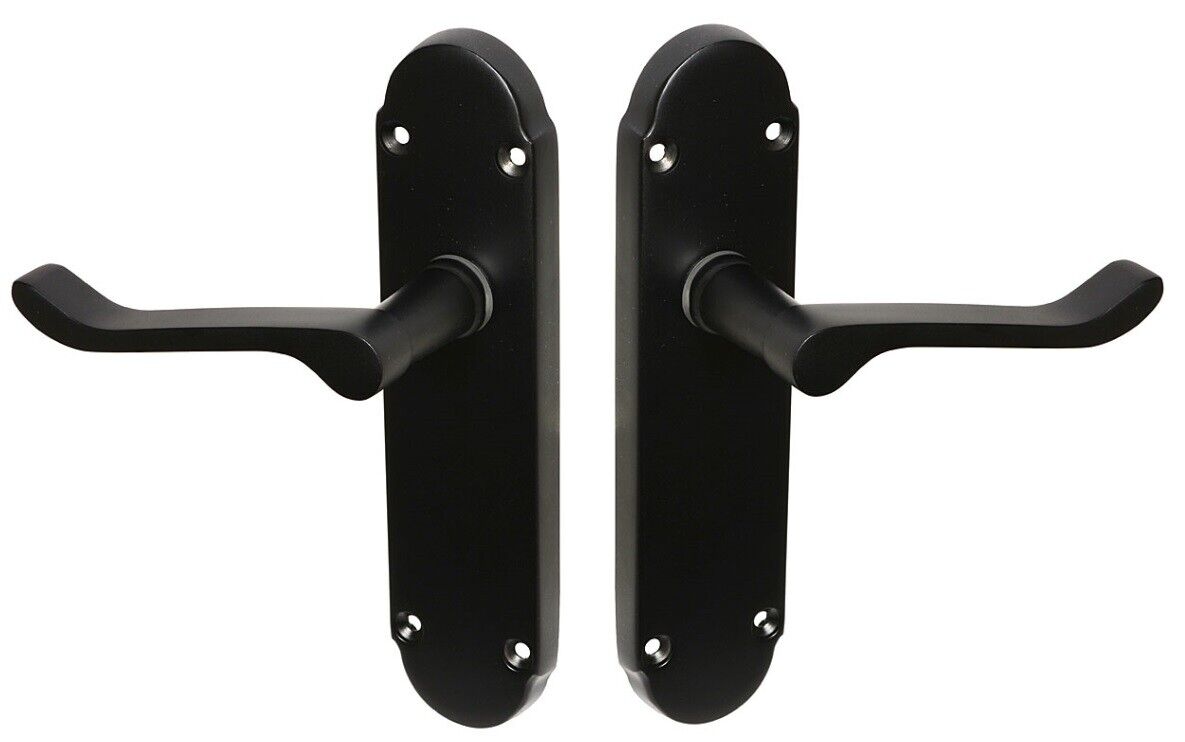 interior black doors levers