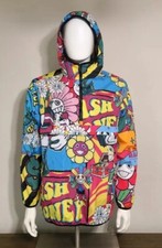 REASON BRAND Anorak Hooded Windbreaker Size L 