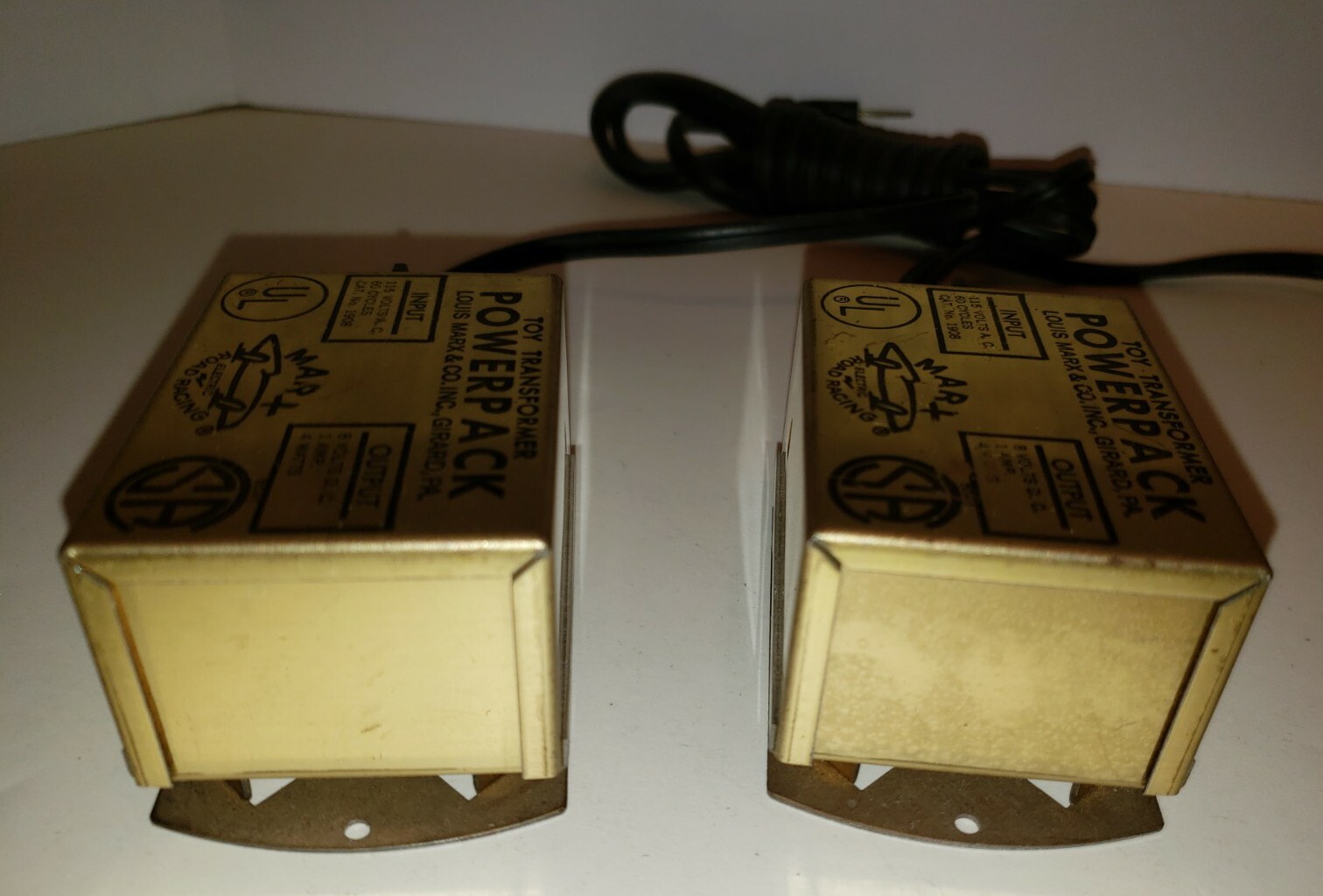 Pair of MARX Slot Car dichromate transformer PowerPacks NOS? eBay