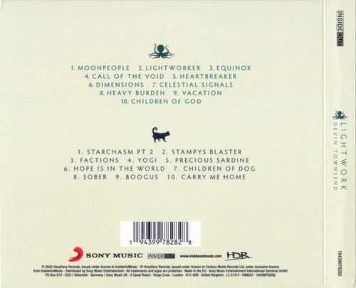 DEVIN TOWNSEND - LIGHTWORK (DBLE CD DIGIPACK) TBE - Foto 2 di 4