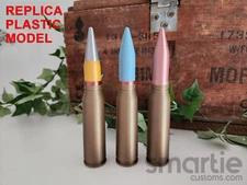 2 - FAKE 20mm x 102 PGU TP SAPHEI Cartirdge Round - Plastic Replica