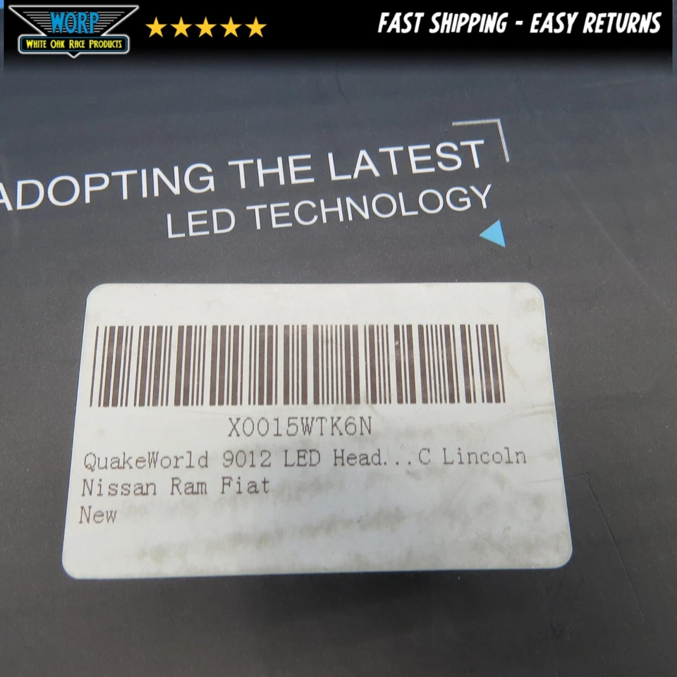 QUAKEWORLD 9012 LED HEADLIGHT BULBS FOR NISSAN RAM FIAT HEAD LIGHT 2500/3000 LUM - Image 2 of 4